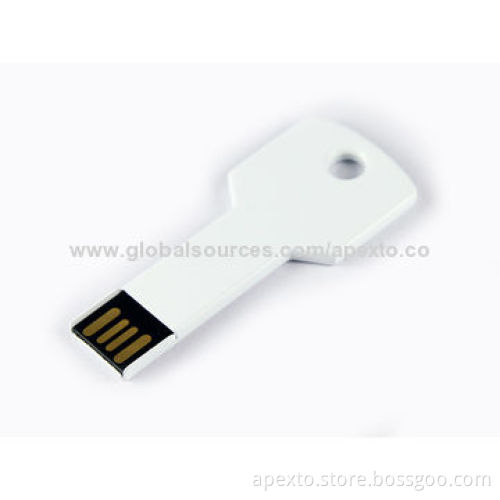 Key-shaped USB sticks, one part or two parts structure, brush or polish surfaceNew